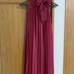 パーティドレス（ワインレッド）の画像