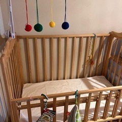 👶ベビーベッド(美品)の画像