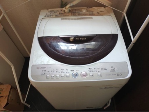 シャープ6kg洗濯機(ES-GE60K)