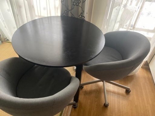 IKEAの回転椅子＆丸テーブル　最終値下げ