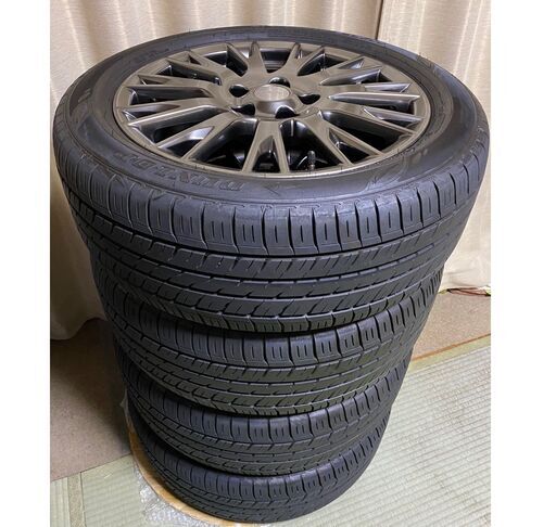 新車リーフZE-1 AUTECH純正ホイール、ダンロップ　エナセーブ　EC300  １７インチ6.5J -45 215/50R17 中古４本 リーフ　セレナ等