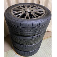 新車リーフZE-1 AUTECH純正ホイール、ダンロップ　エナセーブ　EC300  １７インチ6.5J -45 215/50R17 中古４本 リーフ　セレナ等