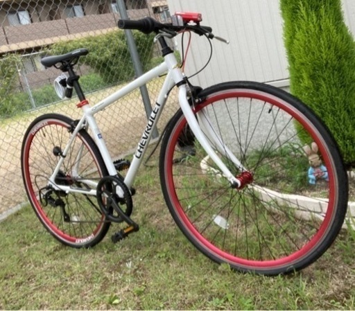 700×28C クロスバイク CHEVROLET AL-CRB7006(ホワイト/6段変速)