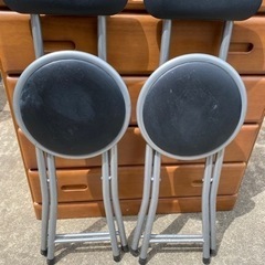 折り畳み丸パイプ椅子　セット売り