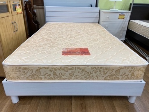 R003 三環ジャパン セミダブルベッド、厚み18cmマットセット 幅120cm 美品