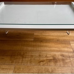 【美品】ローテーブル 折りたたみ ガラスの画像