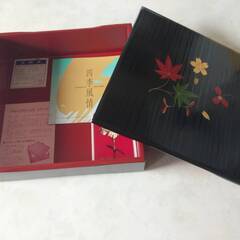 【未使用】重箱 四季風情　清流　昭和レトロ ギフト　直接取引歓迎...