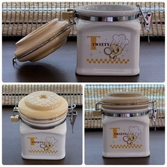 保存ポット キャニスター 陶器 [未使用] 