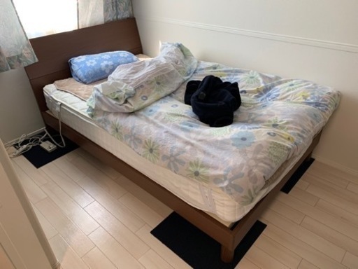 【美品】セミダブルベッドセット