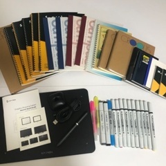 板タブ、コピック、スケッチブック等ノート