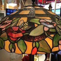 ステンドグラス　アンティーク　ヴィンテージ　スタンドライト　の画像