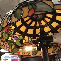 ステンドグラス　アンティーク　ヴィンテージ　スタンドライト　の画像