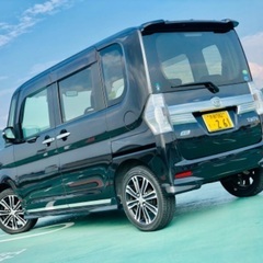 【交換・下取可】 ダイハツ タント カスタム RS ターボ‼️ スマートアシスト トップエディション✨　車検ロング‼️ 両側パワースライドドア‼️ 衝突被害軽減ブレーキ⚡️ 誤発進抑制✨　先行車発進警告‼️　大人気の『x07/ブラックパール』 ターボでスイスイ走ります♪　T`z製ドライブレコーダー&レーダー付き‼️ 純粋オプション8インチナビ装備✨　中々出ません‼️ この機会に✨の画像