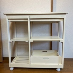 （商談中）◇キッチン　ワゴン◇キッチン収納◇作業台◇タイルトップ◇