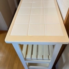（商談中）◇キッチン　ワゴン◇キッチン収納◇作業台◇タイルトップ◇の画像