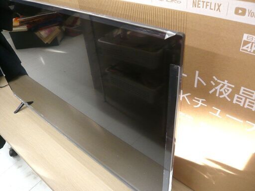 43型 4Kチューナー内蔵 液晶テレビ TCL 43P635 2022年製 中古 初期化済み 苫小牧西店