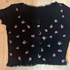 フラワーデザインTシャツ