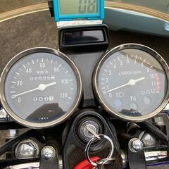最終値下げ！スズキGN125Hブルー低走行車の画像