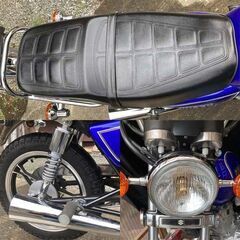 最終値下げ！スズキGN125Hブルー低走行車の画像