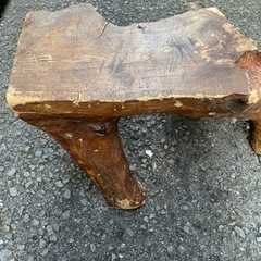 もらってください。木の台。の画像