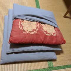 座布団　カバー付き　２枚セット