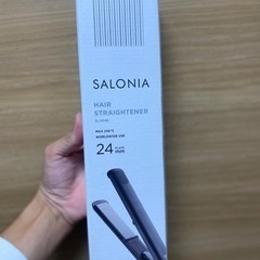 サロニア　ストレートヘアアイロン　SL-004S ブラック