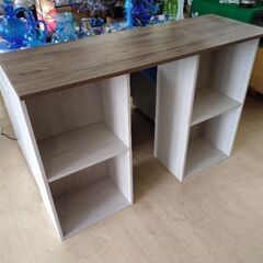 極上美品 カラーボックス カウンター 本棚 テーブルの画像