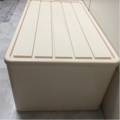 衣装ケース 収納ケース アイボリー 幅40×奥行74×高30の画像