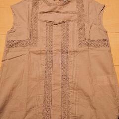 ノースリーブ　シャツ素材