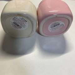陶器 キャニスター 調味料入れ 2個セットの画像