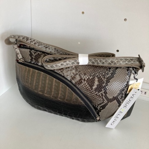 VERDEVELEN社 Maam ELEGANCE パイソン/カイマン ショルダーバッグ タグ付き リサイクルショップ宮崎屋住吉店23.7.14F
