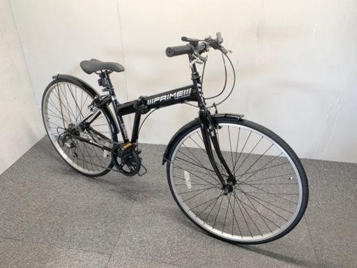 新品 アウトレット品　クロスバイク 700C型折り畳み自転車 6段変速 PRIME FD-700C