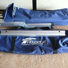 FIELDOOR 折りたたみ式 　アウトドアコット アルミ キャンプベッド ベンチの画像