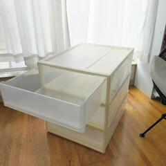 【2個のみお譲り】無印良品衣装ケースセット　クローゼット押入れ収納 お譲り先確定の画像