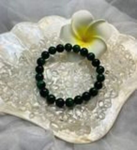 グリーンタイガーアイ　8ｍｍ　ブレスレット