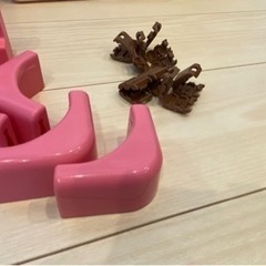 決まりました　richellペット用　お掃除簡単サークル90cm×60cm ピンク　中古の画像