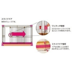 決まりました　richellペット用　お掃除簡単サークル90cm×60cm ピンク　中古の画像