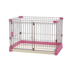 決まりました　richellペット用　お掃除簡単サークル90cm×60cm ピンク　中古の画像