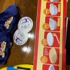 新品含む4点セット★赤ちゃん用離乳食調理セット、帽子3つの画像