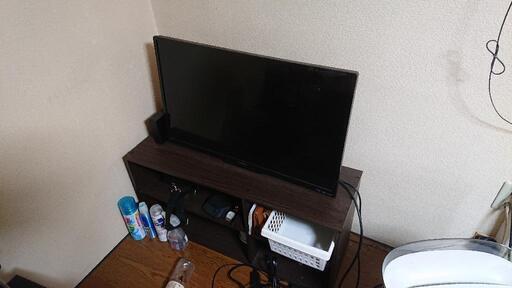 【成約済】フナイ32型TVと台とHDD
