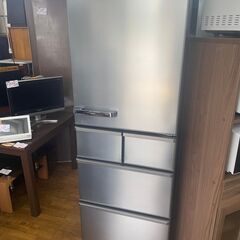 リサイクルショップどりーむ鹿大前店　No２５４２　冷蔵庫　一点限り♪　早い者勝ちです♪　AQUA　2019年製　5ドア　自動製氷機能付き　美品　超目玉品！！　ガンメタリックカラー　高級感　
