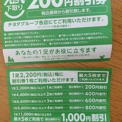 靴　200円割引券×2枚　400円分　チヨダグループ　シュープラ...