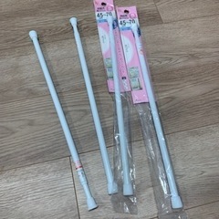 伸縮つっぱり棒用棚板 プレートとつっぱり棒の画像