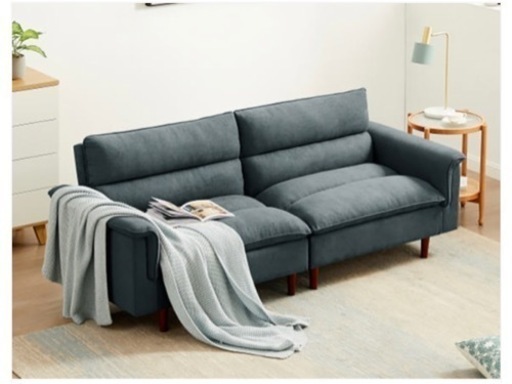 新品　アウトレット品　３人掛けソファ　ソファベッド　