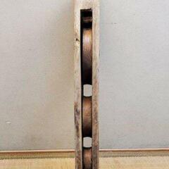 古民具　三連滑車　明治19年島根県石見の画像