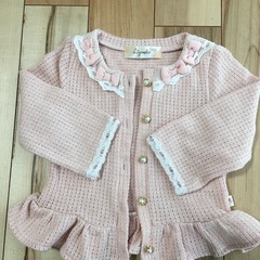 リズメロ　カーディガン　90 ピンク