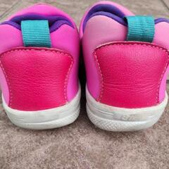 bibi BiBi スリッポン スニーカー 靴 キッズ ピンク 14センチ 15センチ プティマインの画像