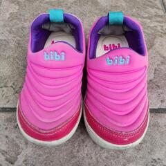 bibi BiBi スリッポン スニーカー 靴 キッズ ピンク 14センチ 15センチ プティマインの画像