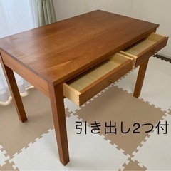【無垢の木♪】【デスクand椅子セット♪】【お引取り限定】の画像