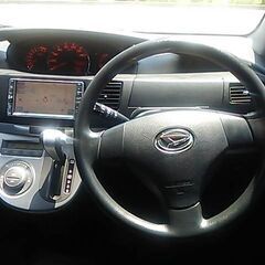 ☆車検２年付☆Ｈ１９　ムーブカスタム　133900キロ　スマートキー LEDポジションランプ　ＨＤＤナビ テレビ　電動格納ウィンカーミラー　１４インチアルミの画像